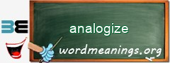 WordMeaning blackboard for analogize